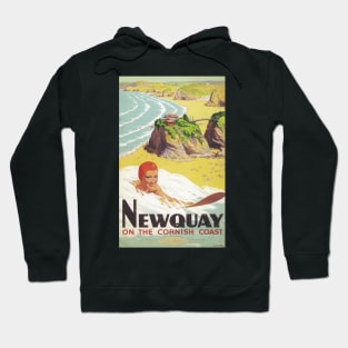 Newquay, Cornwall - Vintage Railway Travel Poster - 1948 Hoodie